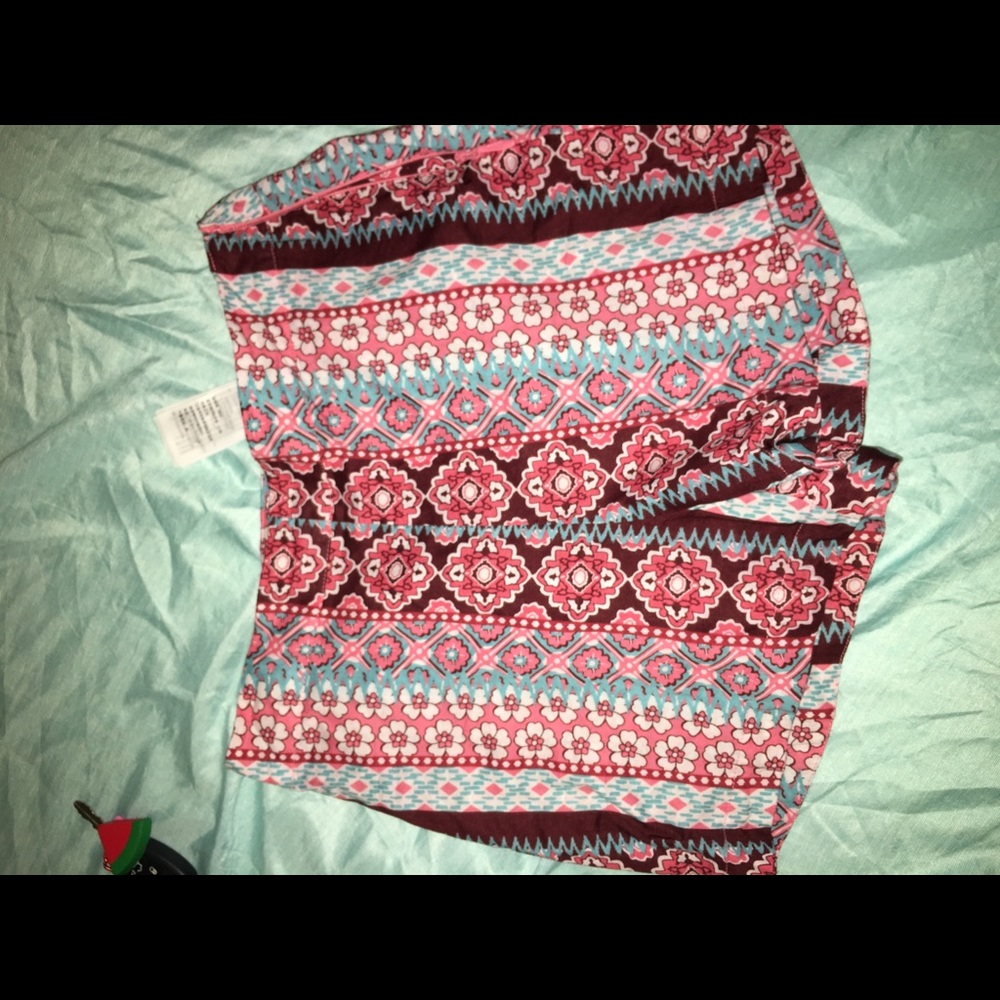 Hollister floral/tribal print shorts